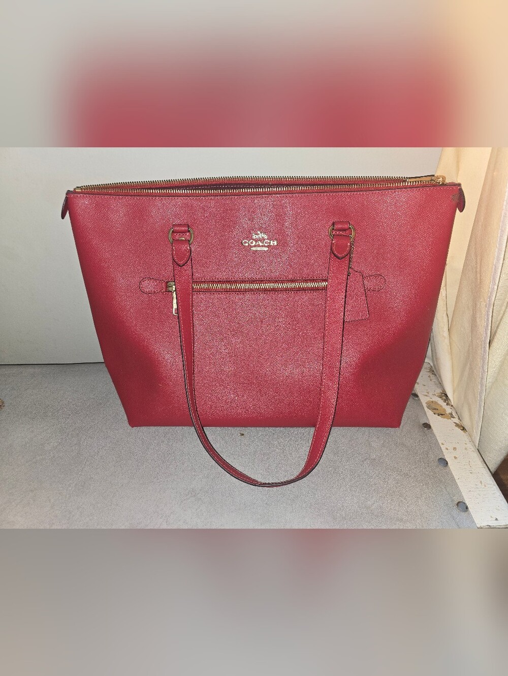 Coach Gallery Leather Tote with Gold Hardware NWOT